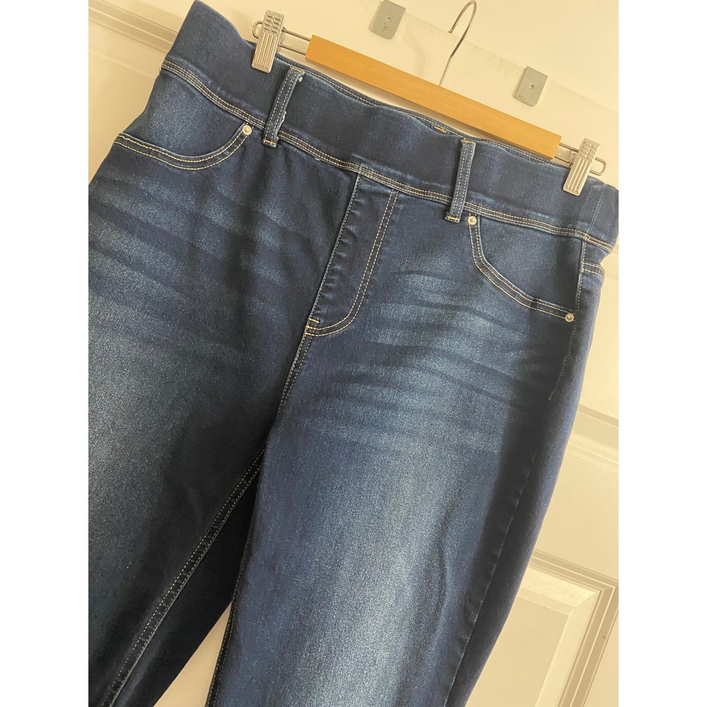 Terra & Sky Womens 0X 14W Bootcut Jeans Dark Wash Pull On Stretch Denim PJT6607